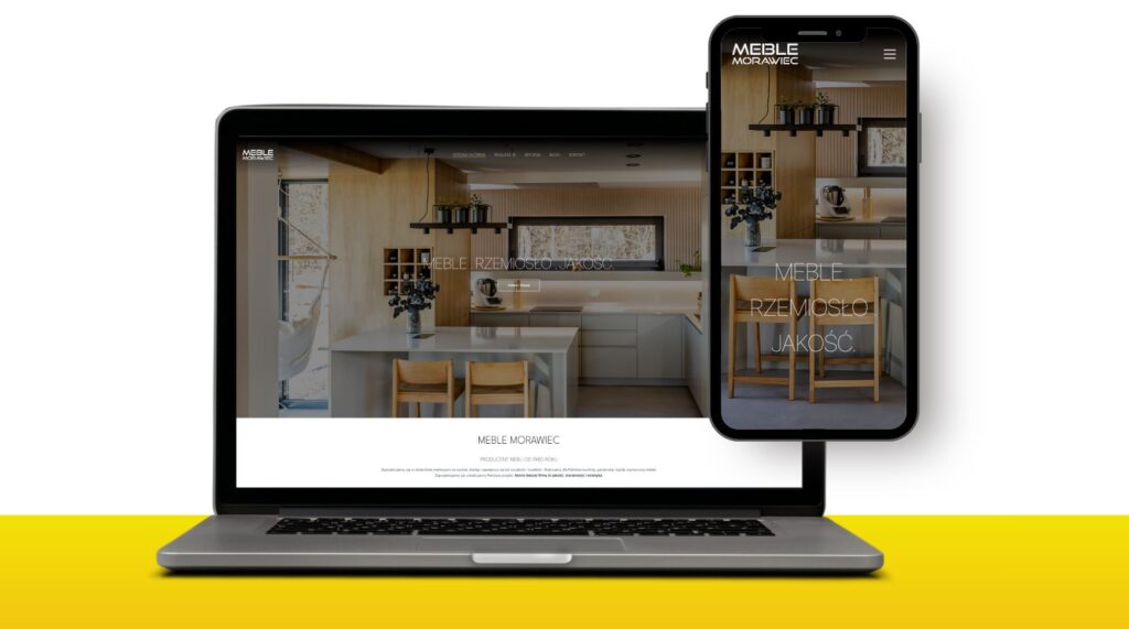 Strona internetowa Meble Morawiec – realizacja Marketing w Sieci